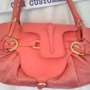 Summer Special Coral Rafia Satchel